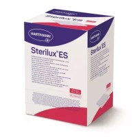 Sterilux ES Comprese sterile din tifon 10 cm x 10 cm, 25 plicuri x 5 bucati