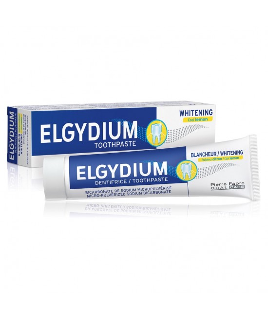 Pfoc Elgydium pasta dinti albire lemon, 75 ml