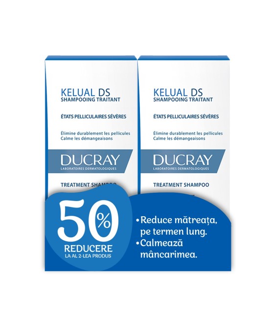 Ducray Kelual DS Sampon, 100 Ml 1+1 50% Reducere din al doilea produs
