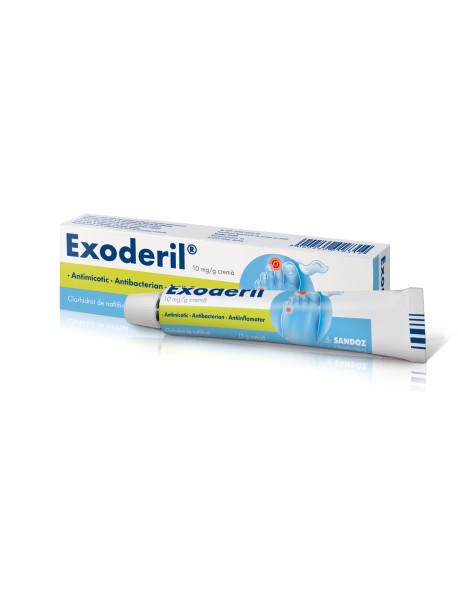 Exoderil crema 10 mg/g, 15 g, Sandoz