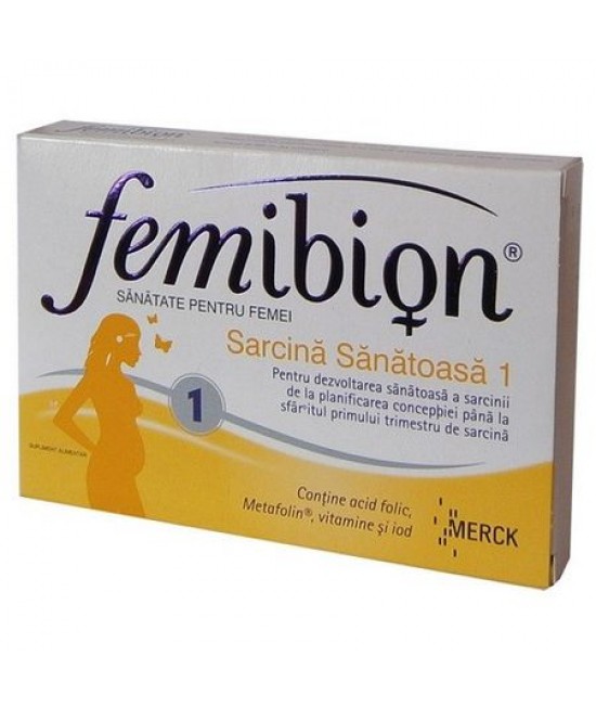 Femibion 1 Sarcina sanatoasa, 30 comprimate
