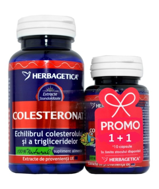 Colesteronat, 60 capsule + 10 capsule, Herbagetica