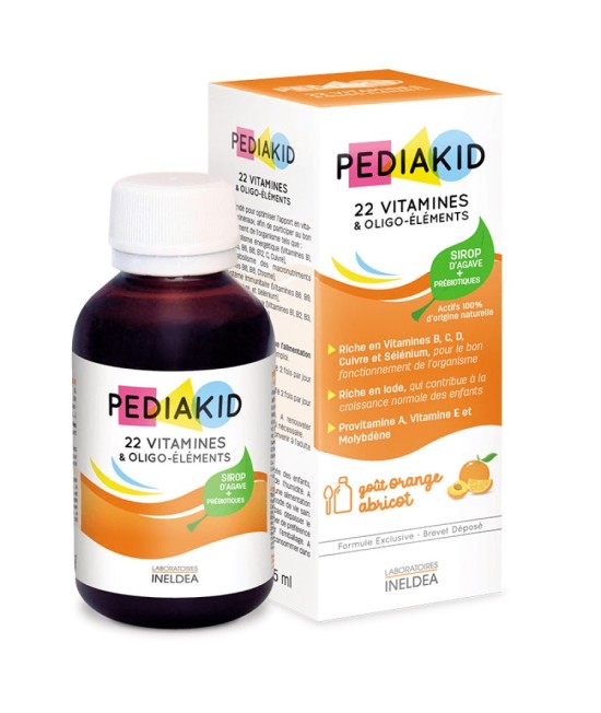 Pediakid sirop 22 de Vitamine si Oligoelemente, 125 ml