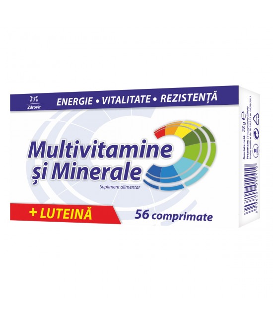 Zdrovit Multivitamine si minerale, 56 comprimate